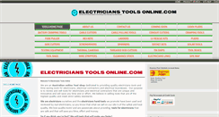 Desktop Screenshot of electricianstoolsonline.com